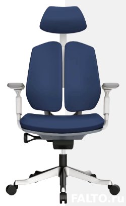 Офисное кресло Falto-Orto Bionic (каркас светлый, ткань синяя)