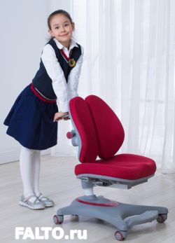 бордовое кресло для ребенка KIDS MAX-V6
