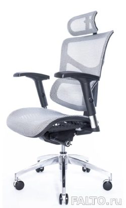 Эргономичное белое сетчатое кресло Sail Art