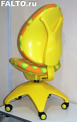 Детское компьютерное кресло желтое