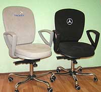 кресла с логотипами компаний на заказ