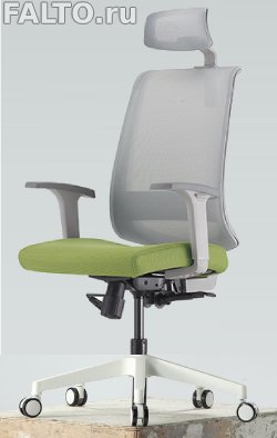 Эргономичное кресло Falto-Neo в зеленой обивке