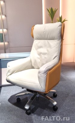 Кожаное кресло Axel с высокой спикной