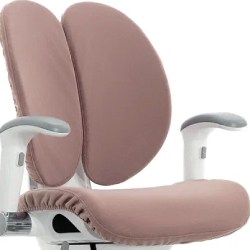 Розовый съемный чехол на подростковое кресло Expert Orto