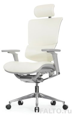 Черное кожаное кресло Falto Leather Premium