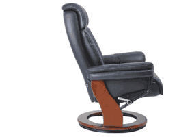 Кожаное кресло реклайнер для дома и офиса relax zuel 7582w